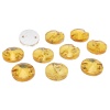РИ002НН10 Хрустальные стразы пришивные круглые, желтые 10мм, 10шт/упак Astra&Craft