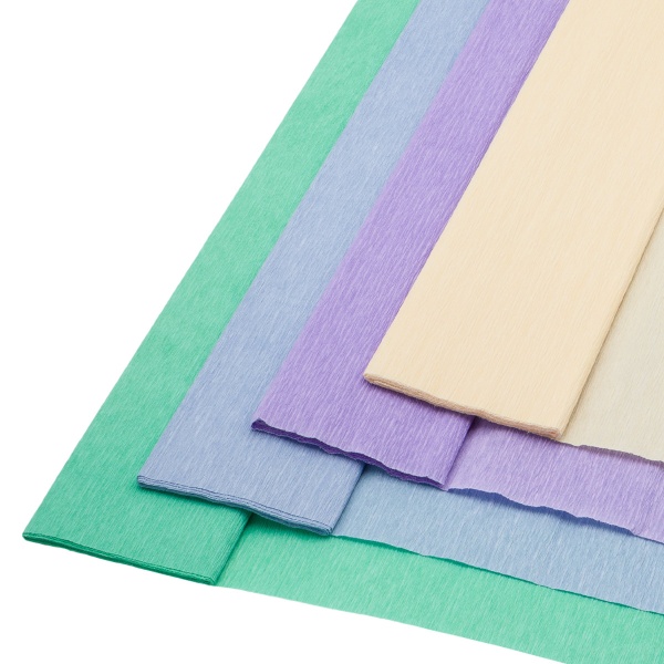 Набор бумаги гофрированной крепированной, 50*200 см, 35 гр/м2, 4 цвета 'Ассорти 3' Astra&Craft