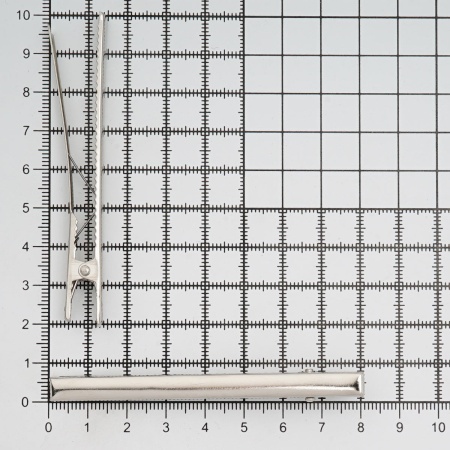 4AR086 Основа для заколки крокодил, 8см, 2 шт/упак, Astra&Craft