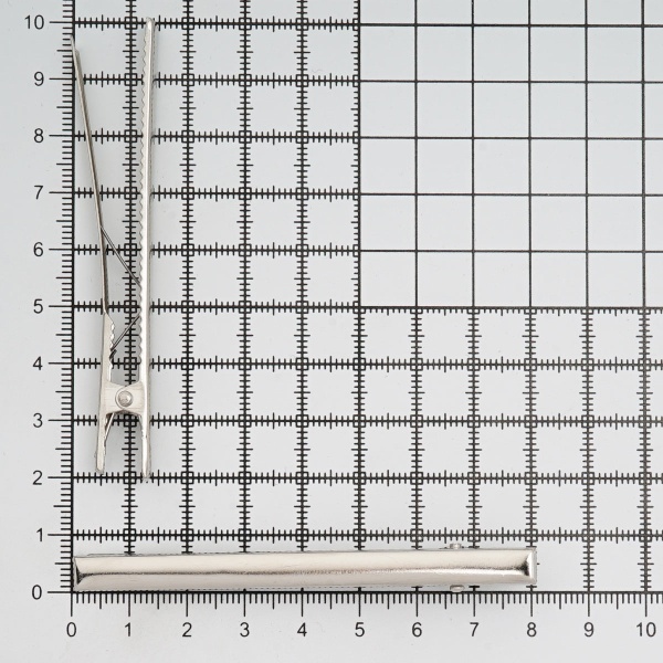 4AR086 Основа для заколки крокодил, 8см, 2 шт/упак, Astra&Craft