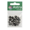 4AR167/168 Хрустальные стразы в цапах/серебро, 8мм, 20шт/упак, Astra&Craft (39 дымчато-серый)