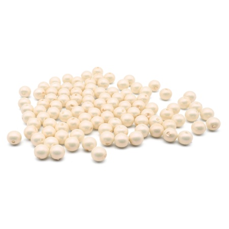 Бусины пластиковые, 'жемчуг' с покрытием АВ, цветные, круглые, 8мм, 25гр, Astra&Craft (15 белый)