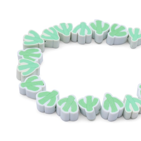 ZZ1427 Бусины из полимерной глины 'Кактус', 50 (+/- 3)шт/упак, Astra&Craft