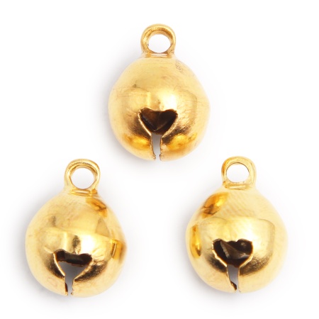Бубенчики для рукоделия 10 мм, 50 шт., Astra&Craft (золото)