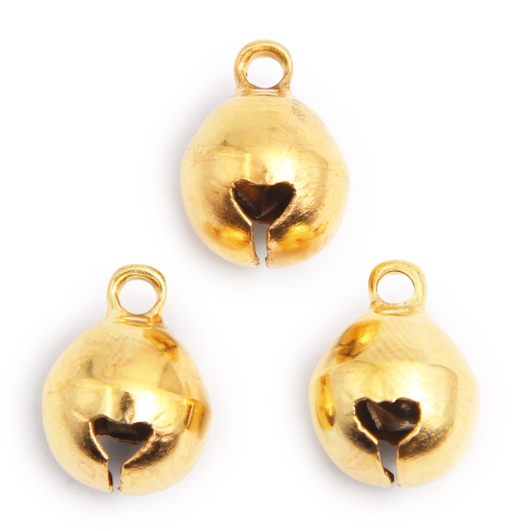 Бубенчики для рукоделия 10 мм, 50 шт., Astra&Craft (золото)