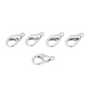 4AR235 Замок для бус карабин 14мм, 5шт/упак, Astra&Craft (Никель)