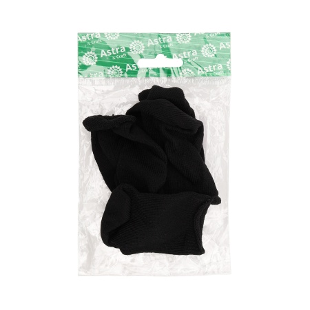 BE-0007 Носки для кукол, 2 пары/упак, Astra&Craft (черный)