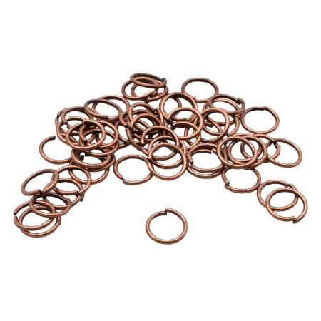 4AR244/245/246 Кольцо соединительное 0,9*8мм, 50шт/упак, Astra&Craft (Медь)