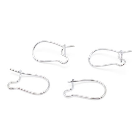 OTH1514 Основа 'Крючок с замком' , 0,7*17,8*9,8мм, 4шт/уп (серебро)