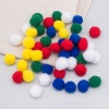 Помпоны 'Цвета радуги' 20мм, 5 цветов, 50шт, Astra&Craft