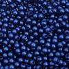 Бусины пластиковые, 'жемчуг', цветные, круглые, 4мм, 25гр, Astra&Craft (041 NL синий)