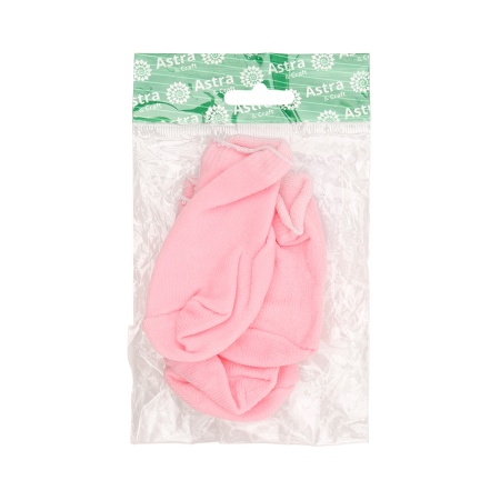 BE-0007 Носки для кукол, 2 пары/упак, Astra&Craft (розовый)