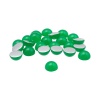 Полубусины пластиковые, 'желейные', полупрозрачные в цвете, 8мм, 25шт/упак, Astra&Craft (J6 темно-зеленый)