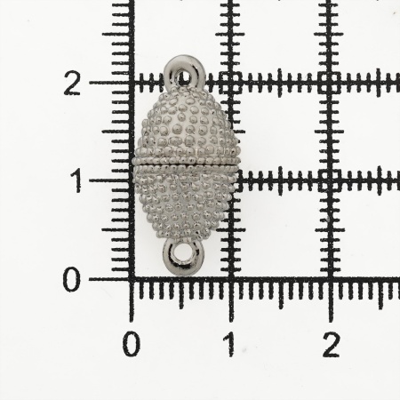 4AR363 Замок магнитный декоративный 10*15мм, 2шт/упак, Astra&Craft (Никель)