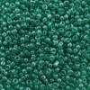 Бисер, (стекло), 11/0, упак./20 гр., Astra&Craft (123А т. зеленый/прозрачный, глянцевый)