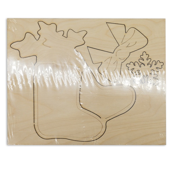 L-788 Деревянная заготовка для декорирования 'Сапожок' 17,5*14 см Astra&Craft