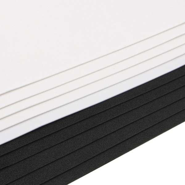 Набор фоамирана 1,0мм, 10 листов, 20*30см, черный/белый, Astra&Craft