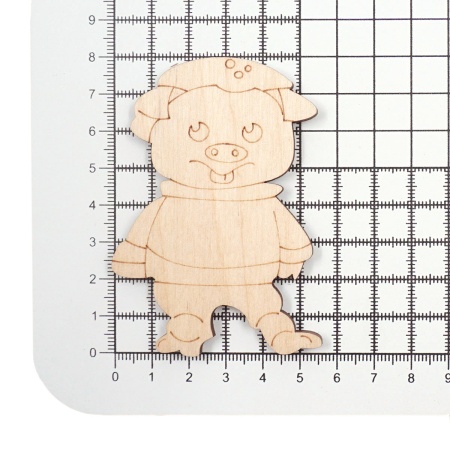 L-989 Деревянная заготовка 'Поросёнок маленький' 80*60*4мм Astra&Craft