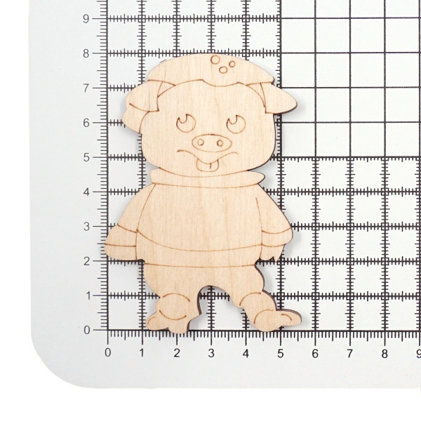 L-989 Деревянная заготовка 'Поросёнок маленький' 80*60*4мм Astra&Craft