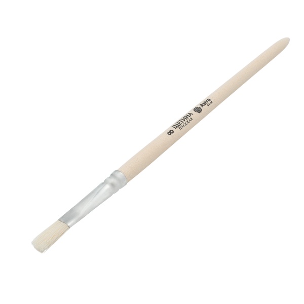 Кисть школьная, щетина, плоская №8, 5шт/уп, Astra&Craft