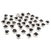 4AR169/176 Хрустальные стразы в цапах/серебро, 6мм, 40шт/упак, Astra&Craft (38 черный)