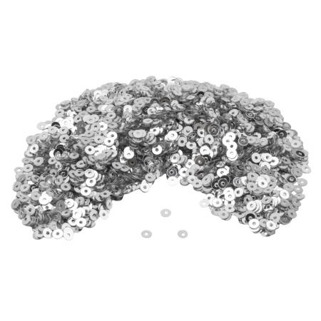 Пайетки плоские, 3 мм, упак./10 гр., Astra&Craft (1 серебро)