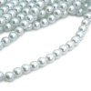 Бусины стеклянные на нитке, 10 мм, длина 40 см, Astra&Craft (SA-01 белый жемчуг)