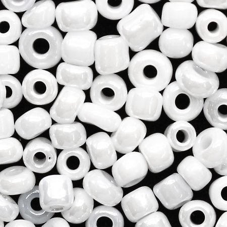 Бисер, (стекло), 11/0, упак./20 гр., Astra&Craft (121 белый/непрозр.глянцевый)