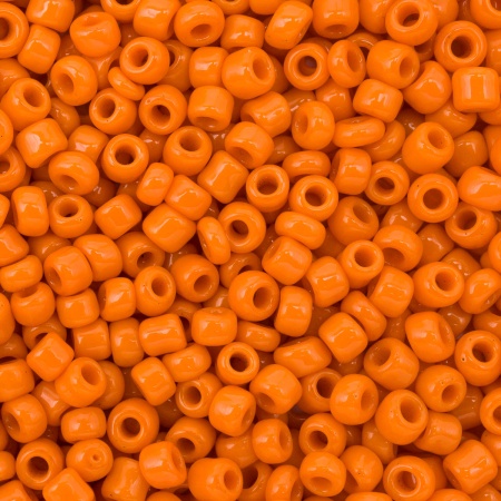 Бисер, (стекло), 11/0, упак./20 гр., Astra&Craft (50 оранжевый/непрозрачный)