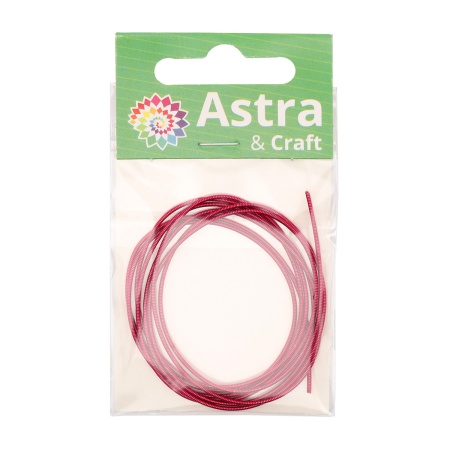 КЖ013НН1 Канитель жесткая Фуксия 1 мм, 5 гр. +/- 0,1 гр.