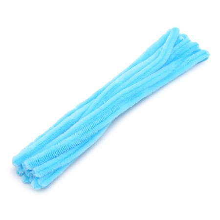 Синель-проволока, 12 мм*30см, 15шт/упак, Astra&Craft (A-042 голубой)