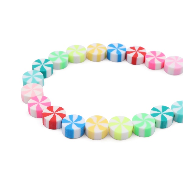 ZZ1323 Бусины из полимерной глины 'Разноцветная карамель', 50шт/упак, Astra&Craft