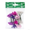 Тычинки для искусственных цветов на проволоке 0,5*6см, 50гр +/- 3гр, 5 цветов, розово-фиолетовый микс
