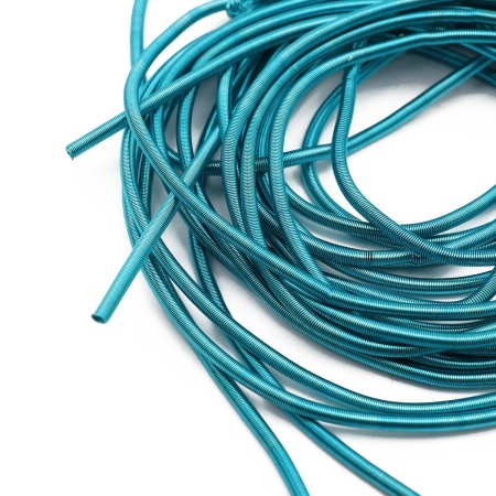 КМ008НН1 Канитель гладкая матовая Морская волна 1 мм 5 грамм +/- 0,1 гр.