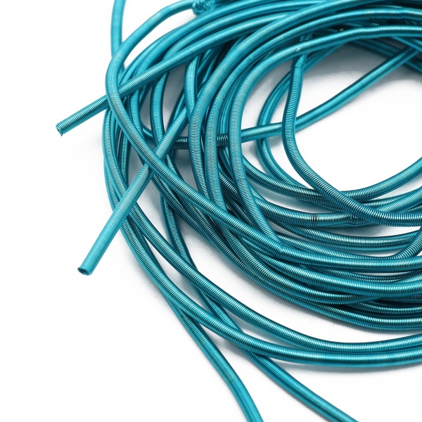 КМ008НН1 Канитель гладкая матовая Морская волна 1 мм 5 грамм +/- 0,1 гр.