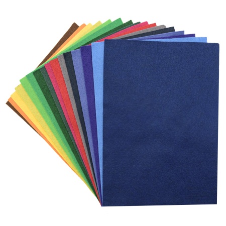 Фетр листовой мягкий ассорти, 1.0мм, 20х30см, 16шт/упак, Astra&Craft (1)