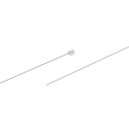 FIN2274 Штифты с круглой головкой, 0,5*50mm, 50 (+/-5)шт/упак, Astra&Craft (серебро)