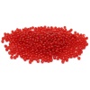 2004 Бусины пластиковые, полупроз., цветные, круглые, 4мм, 20гр, 600(+/-20)шт/упак, Astra&Craft (AD049 красный)
