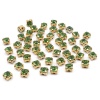 4AR159 /166 Хрустальные стразы в цапах/золото, 4мм, 50шт/упак, Astra&Craft (06 светло-зеленый)