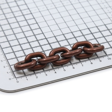 3782 Цепь, 10см, размер звена 24х17мм (медь)