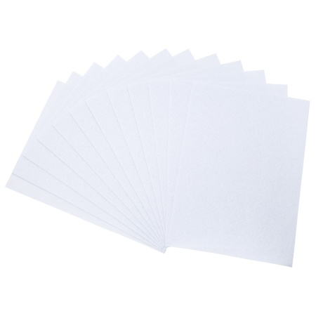 Фетр листовой жесткий, 1.0мм, 20х30см, 12шт/упак Astra&Craft (AF827 белый)