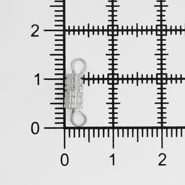 4AR2022 Винтовой замок, 3,8*7мм, 5 шт/упак, Astra&Craft (серебро)