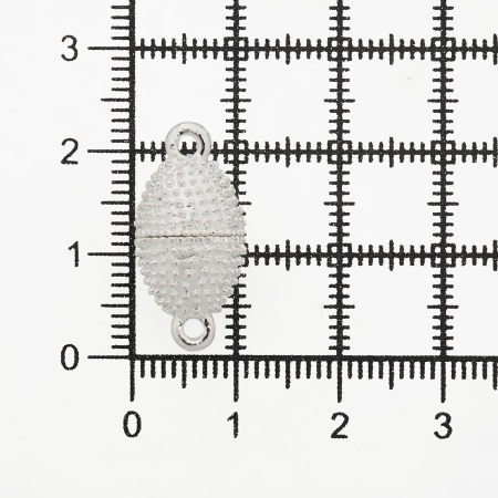 4AR363 Замок магнитный декоративный 10*15мм, 2шт/упак, Astra&Craft (Серебро)