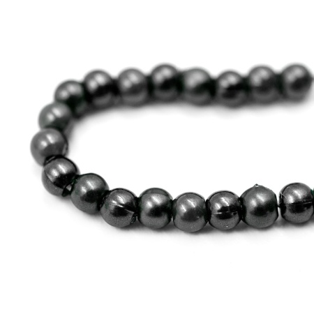 Бусины пластиковые, 'жемчуг', цветные, круглые, 3мм, 20гр, Astra&Craft (046 NL черный)