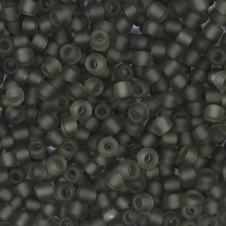 Бисер, (стекло), 11/0, упак./20 гр., Astra&Craft (M12 серый/прозр.матовый)