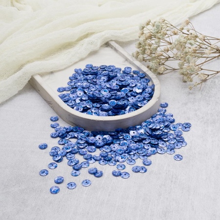 Пайетки граненые, 6 мм, упак./10 гр., Astra&Craft (50126 сиреневый голограмма)