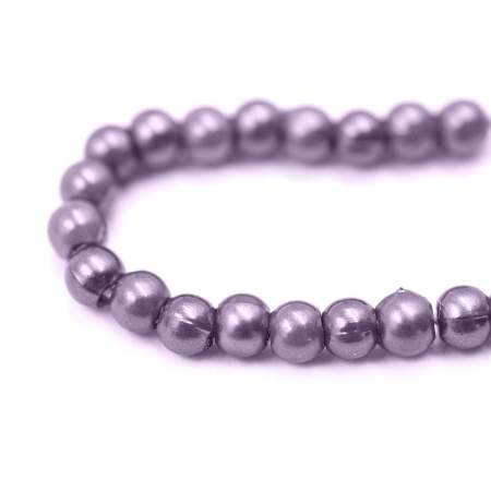 Бусины пластиковые, 'жемчуг', цветные, круглые, 3мм, 20гр, Astra&Craft (017 NL сиреневый)