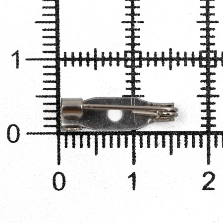 Булавка основа для броши, 15мм, 5 шт/уп, Astra&Craft (никель)