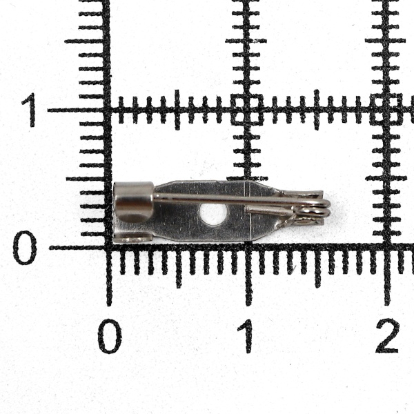 Булавка основа для броши, 15мм, 5 шт/уп, Astra&Craft (никель)