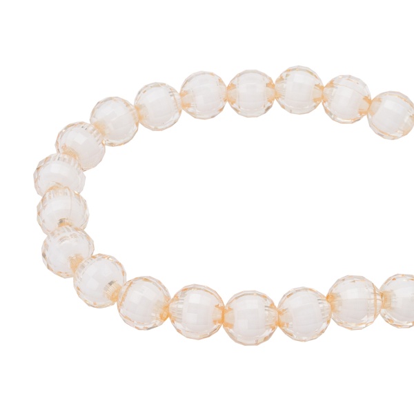 LY-163 Бусины пластиковые граненые,10 мм, 500 г, Astra&Craft (35 бежевый)